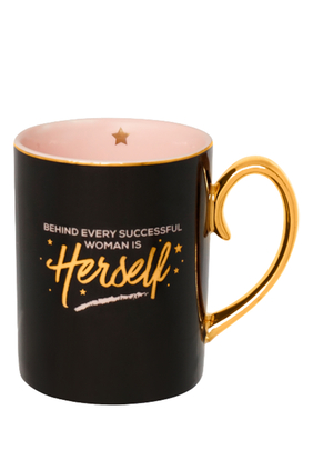 Behind Ever Successful Woman Is Herself Mug